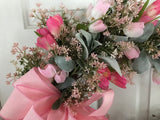 Pink Tulips/Lambs Ear