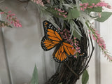 Peonies and a Monarch Butterfly