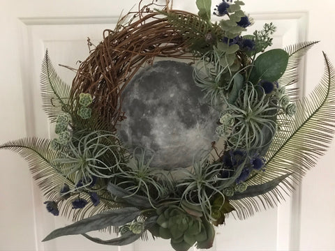 Moon and Succulents