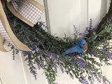 Lavender and a Bluebird