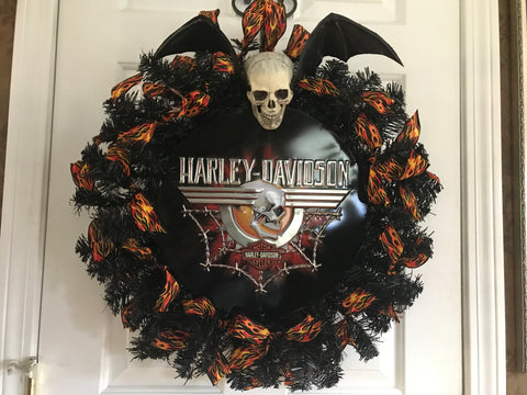 Harley Davidson Wreath