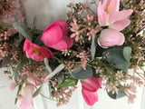 Pink Tulips/Lambs Ear