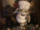 Snowman with Fur Hat