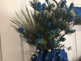 Royal Blue Berries/Hanukkah Wreath