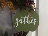 Gather/ Double Green Bow