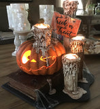 Jack O’lantern on a Spells Book Display