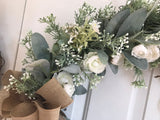 Lambs Ear, Wild White Roses and Baby’s Breath