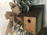 Wren Birdhouse Wreath