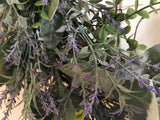 Eucalyptus, lavender and lambs ear