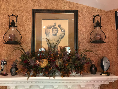 Fall Centerpieces and Garland