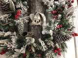 Felted Winter Mouse in Tree