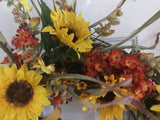 Sunflowers and A Baby Owl