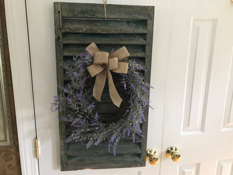 Lavender on an Antique  Shutter