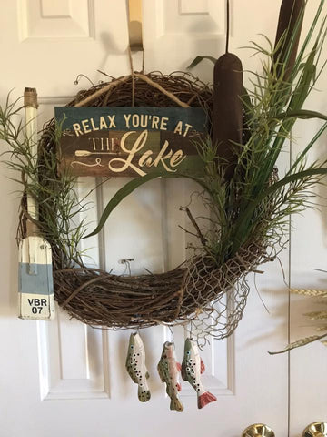 You’re at the Lake Grapevine Wreath